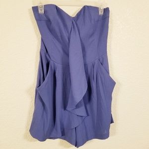 ⭐️3/$15⭐️ Romper with Pockets side Zip in Blue